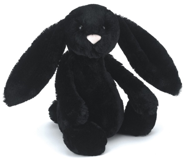 Jellycat Peluche Lapin Bashful Treacle Noir - 31 cm